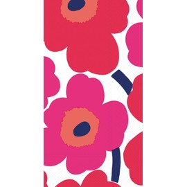 Ideal Home Range 32 Count 3-Ply Paper Guest Towel Napkins, Marimekko Collection (Unikko Red)