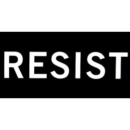TRUMP WON Resist Black / White Vinyl Decal Bumper Sticker X1