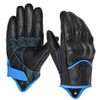 Harssidanzar Men's Full Finger Goatskin Leather Touchscreen Motorcycle Gloves GM028E