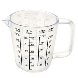 Suncraft PP-515 Measuring Cup, 16.9 fl oz (500 cc), Made in Japan, Methacrylic Resin Pastry Cere, Clear Outer Diameter 4.1 x 4.5 inches (105 x 116 mm)