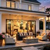 SendaLife Outdoor Pendant Lights for Porch, Deer Design Warm Amber