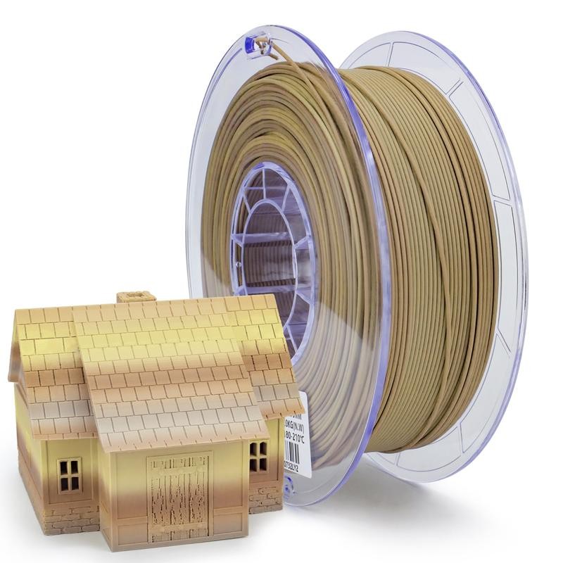 Ziro Rainbow/Gradient Matte PLA 3D Printer Filament 1.75mm:_(Matte) Purple Veil,