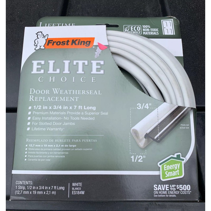 Frost King Elite Choice Door Weatherseal Replacement 1/2" x 3/4"