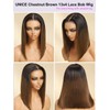 UNICE Yaki Straight 13x4 Lace Front Bob Wig Human Hair