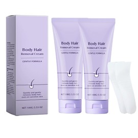 2 Stück Power Effect Hair Removal Cream, Painless Hair Removal Cream for Body & Legs, for Bikini Pubic Area and Body, Fast & Effective for Silky Smooth Skin, Für alle Hauttypen Geeignet