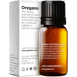 Gya Labs Gya Labs Oregano Essential Oil for Improved Self-Care - 0.34 Fl Oz - 100% Pure Natural Oregano Oil for Skin, Nails, Diffuser, Aromatherapy, DIY Candle Making - Fresh & Earthy Scent