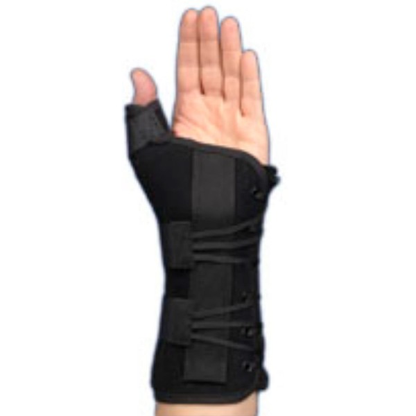 Med Spec Ryno Lacer Wrist & Thumb Support, Black X-Large Left