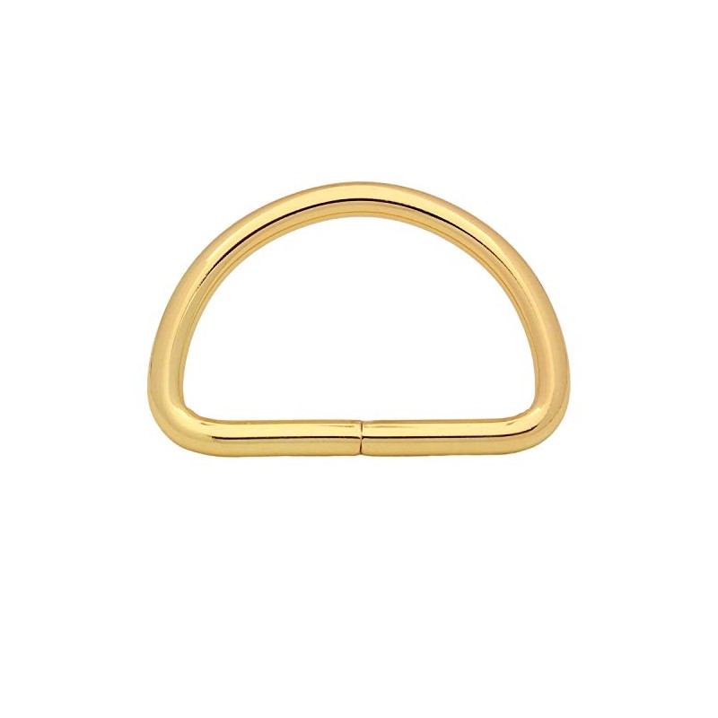 Wuuycoky 1.5" Inner Diameter Golden D Rings Buckles D-ring Non-welded