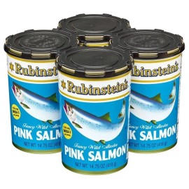 Rubinstein's Fancy Wild Alaska Pink Salmon 14.75 oz., 4 pk.