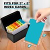 Chell 3x5 Plastic Index Card Dividers, Heavyweight Poly Index Card