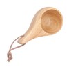 2Pcs Camping Mug Drinking Tea Cup Rubber Wood Mini Portable