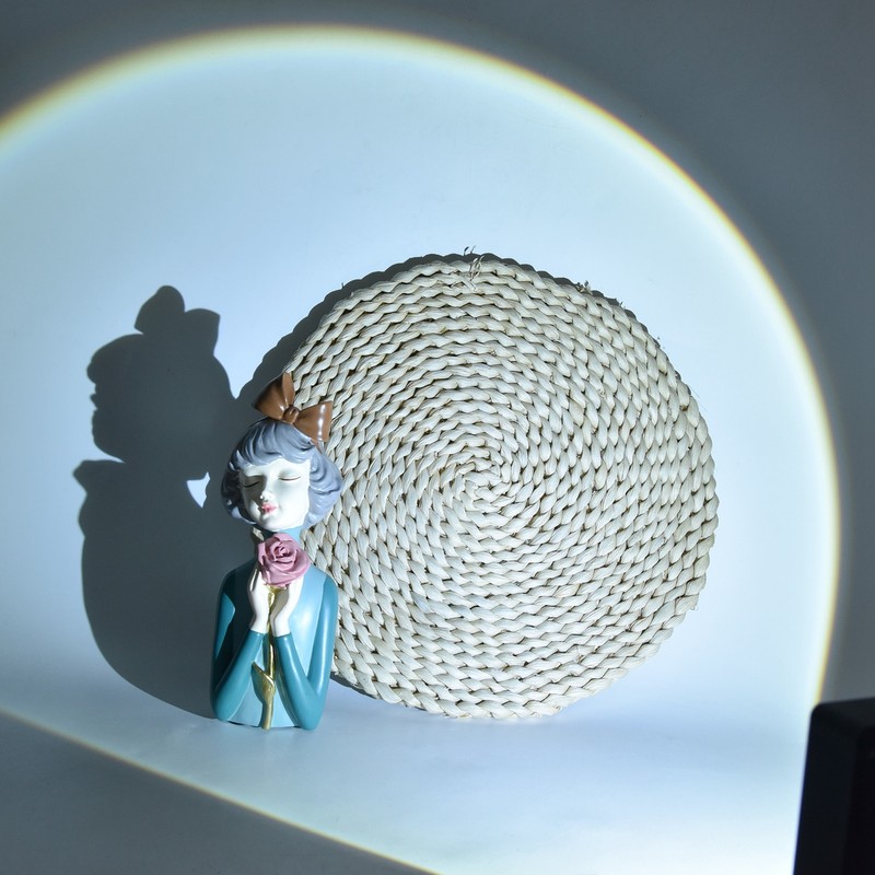 Rotatable Floor Projection Lamp Innovative USB Charging 180 Degree Rotation