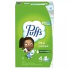 Puffs Plus Lotion Facial Tissues, 4 Family Box, 124 Tissues