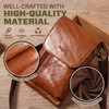 Hengwin Genuine Leather Small Crossbody Bag for Men Women, Cellphone