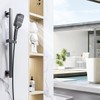 BANGPU Bathroom Shower Slide Bar, Adjustable Handheld Shower Holder Wall