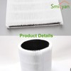 3 Pack Blue Pure 411 Filter Replacement Compatible with Blueair