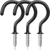 30 Pack Ceiling Hooks, 2 Inch Vinyl Coated Screw-in Hooks