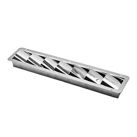 MARINE CITY Louvered Vent – Stainless Steel Mirror Finish, Corrosion-Resistant, Durable Vent Cover for Boats, Yachts, RVs & Homes (1 Pcs, 7 Slots)