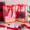Sel Natural 12 Pcs Clear Gift Bags with Handles 7.1"x10.2"x3.2"