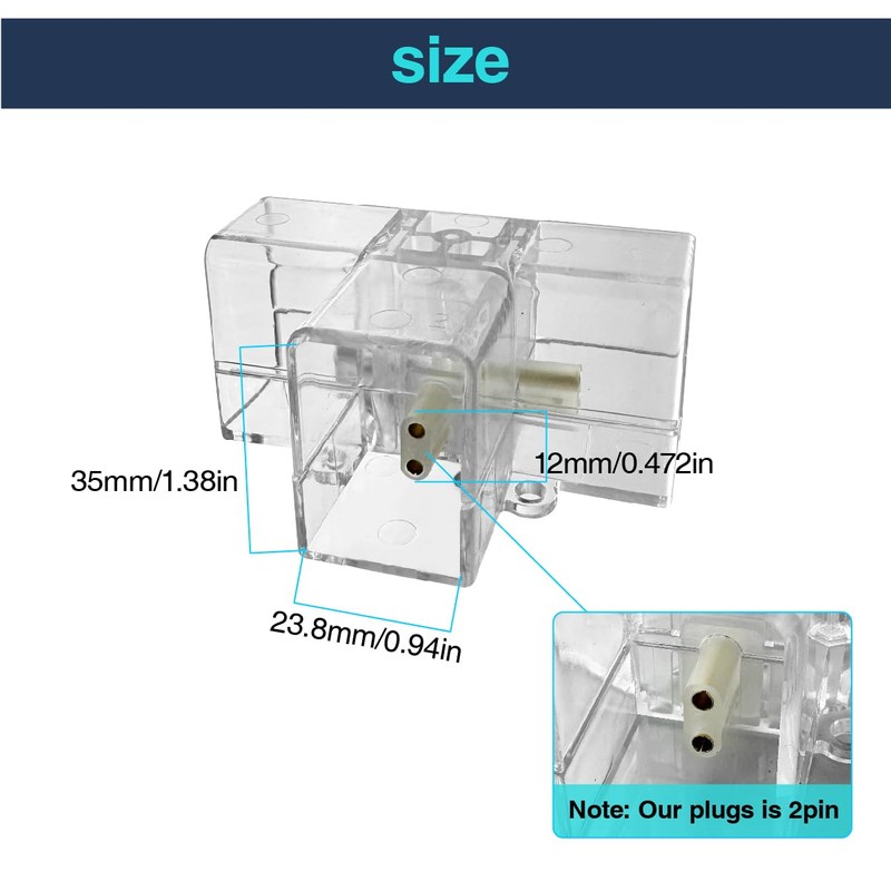 cezelux 2 Pack Hexagon Garage Light Connectors 90° T-Connector 2