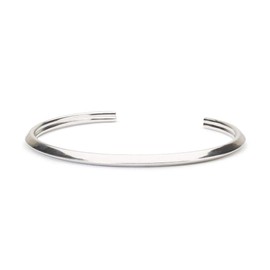 Trollbeads Silver Bangle Bracelet Heart S, Silver, no gem