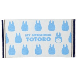 Marushin Towel Pillow Cover Ghibli My Neighbor Totoro Silhouette Cute Goods 1005043700 White Approx. H 13.4 x W 25.2 inches (34 x 64 cm)