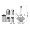 Stainless Steel Seasoning Bottle Multipurpose Food Grade Refillable Rustproof Salt