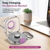 BEARDDO PC Case for Oura Ring Gen 4 Charger Protector