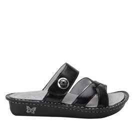 Alegria Victoriah Womens Sandal Black Patent 10 M US