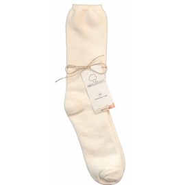 Body4Real 100% Organic Cotton Unisex Socks White Chemical Free Soft Eco-Friendly Soft Pure Hypoallergenic Medium