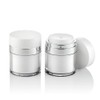 Furnido 2 Pack 1.7 oz Refillable Airless Pump Jars With