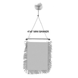 Flag Puerto Rico Window Mini Banner Mirror Polyester Hanging State Country 4"X6"