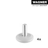 WAGNER Set of 4 Adjustable Foot / Levelling Feet Rigid