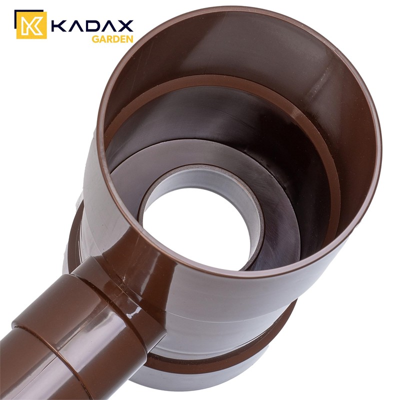 KADAX Rain Collector 80 mm, Rainwater Collector for Downpipe, Rain
