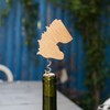 Kikkerland Beech Wood Stainless Steel Unicorn Wooden Corkscrew