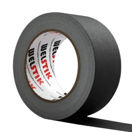 WELSTIK Black Gaffer Tape 2 Inches x 33 Yards, No Residue, Non-Reflective,Waterproof, Can be Torn by Hand, Gaffers Cloth Tape for Photography, Shooting Background Fixed