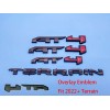 GMC 4PC Gloss Black Red Door Rear Tailgate AT4 Terrain
