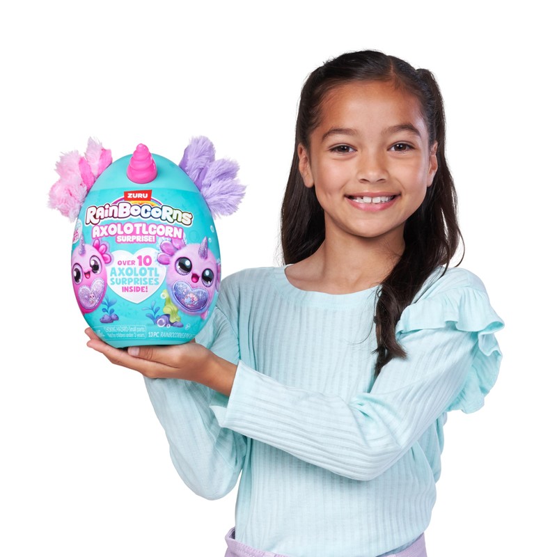 Rainbocorns ZURU Axolotlcorn Surprise (Flowy) Plush Collectable Toy for Girls