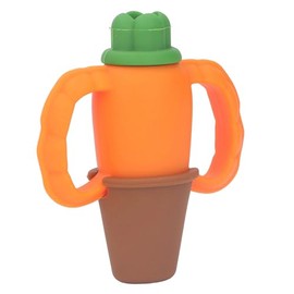 Alimentador de Frutas de Silicona para Bebé con Forma de Zanahoria, Mordedor Resistente a Mordeduras, Grado Alimenticio