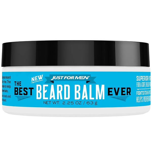 Just For Men The Best Beard Balm Ever, Stlying Balm with Oatmeal, Aloe, Chamomile, and Jojoba Oil, 2.25 Fluid Ounce