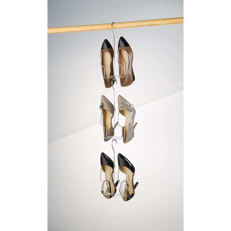 mDesign Shoe Hangers - The Practical Wardrobe Shoe Holder and