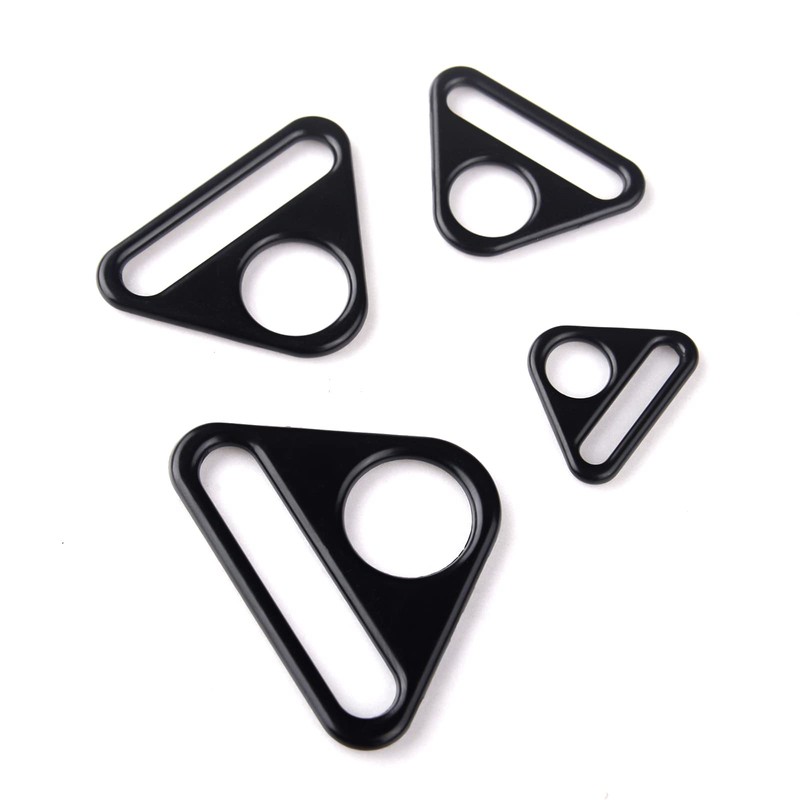 TiSuit 12Pcs 1" Triangle Buckle Adjuster D Ring for Strap