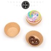 qiqee Natural 500pcs Cupcake Liners Muffin Linner No Smell, Food