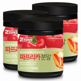 Joeun Herbal 국산 빨강 파프리카가루 분말 300g x 3 Korean Red Paprika Powder 300g x 3