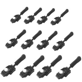 BEINNY Zipper Repair Kit, 12pcs 3 Different Size Universal Replacement Zipper Quick Install Detachable Pulls Zip Heads, No Sewing Required, for Jackets, Luggage, Bags