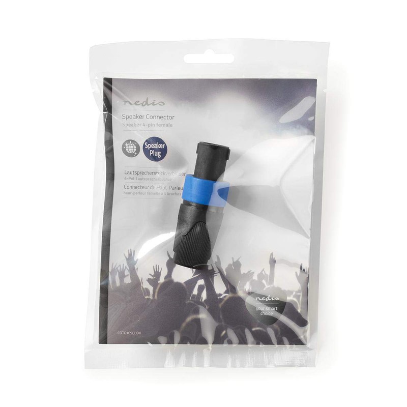 Nedis COTP16900BK Speaker Connector | Speaker 4-pin Female | Black