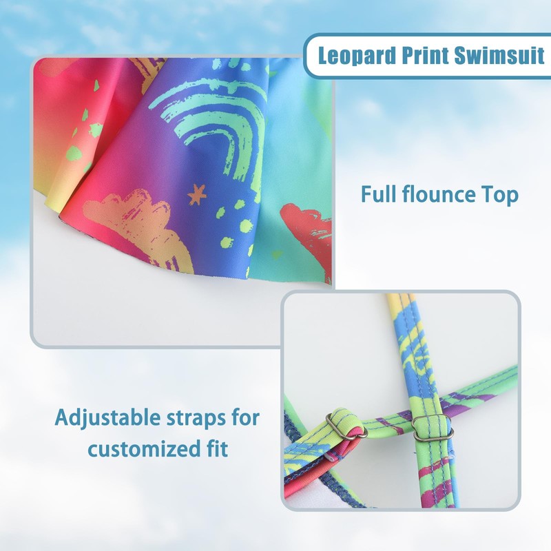 Zestonie Girls Bikini Swimsuits Two Piece Bathing Suit Hawaiian Tie