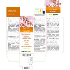 French Tamarisk (Tamarix gallica) Alcohol-Free Bud Extract from Fresh Buds NATURALMA | Liquid Drops 120 ml | Food Supplement | Vegan