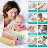 HOMEXCEL HOMEXCEL Baby Washcloths 24 Pack,Microfiber Coral Fleece Baby Bath