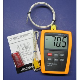 K-Type Scientific Digital Thermometer DM6801 with High Temperature Type K Thermocouple PK-1000
